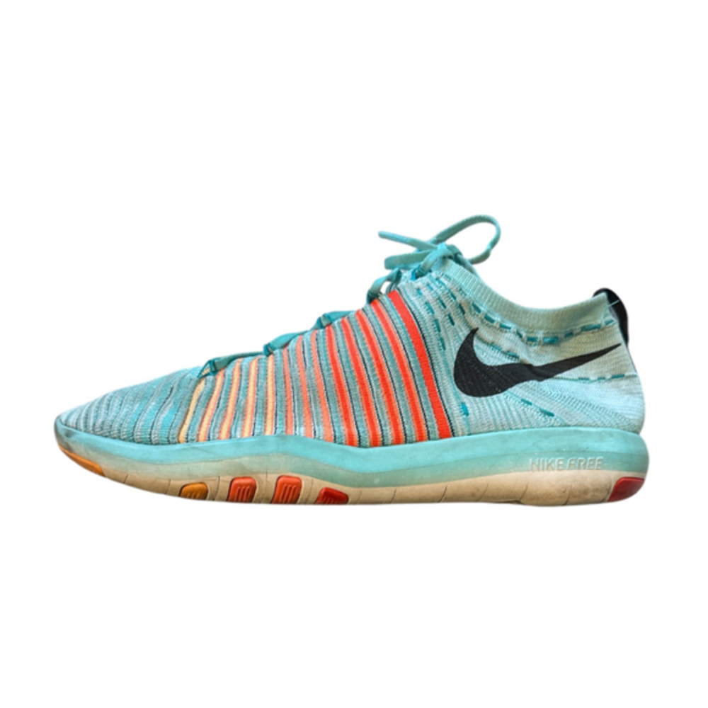 Nike Free TR Focus Flyknit Training Shoes Blue Orange Men’s Size 11.5